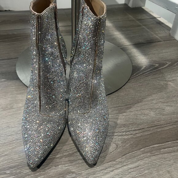 Betsey Johnson Glass Stone Ankle Boots - Size 11 - Never worn - Picture 6 of 6